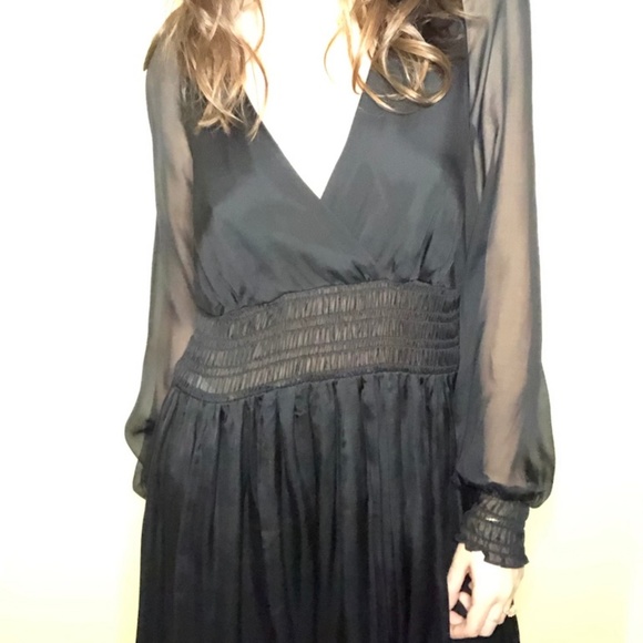 Halson Heritage Black crepe dress - Picture 2 of 5